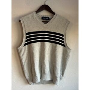 Polo Golf Ralph Lauren Sweater Vest M Striped 90s Y2K Retro Preppy Minimalist